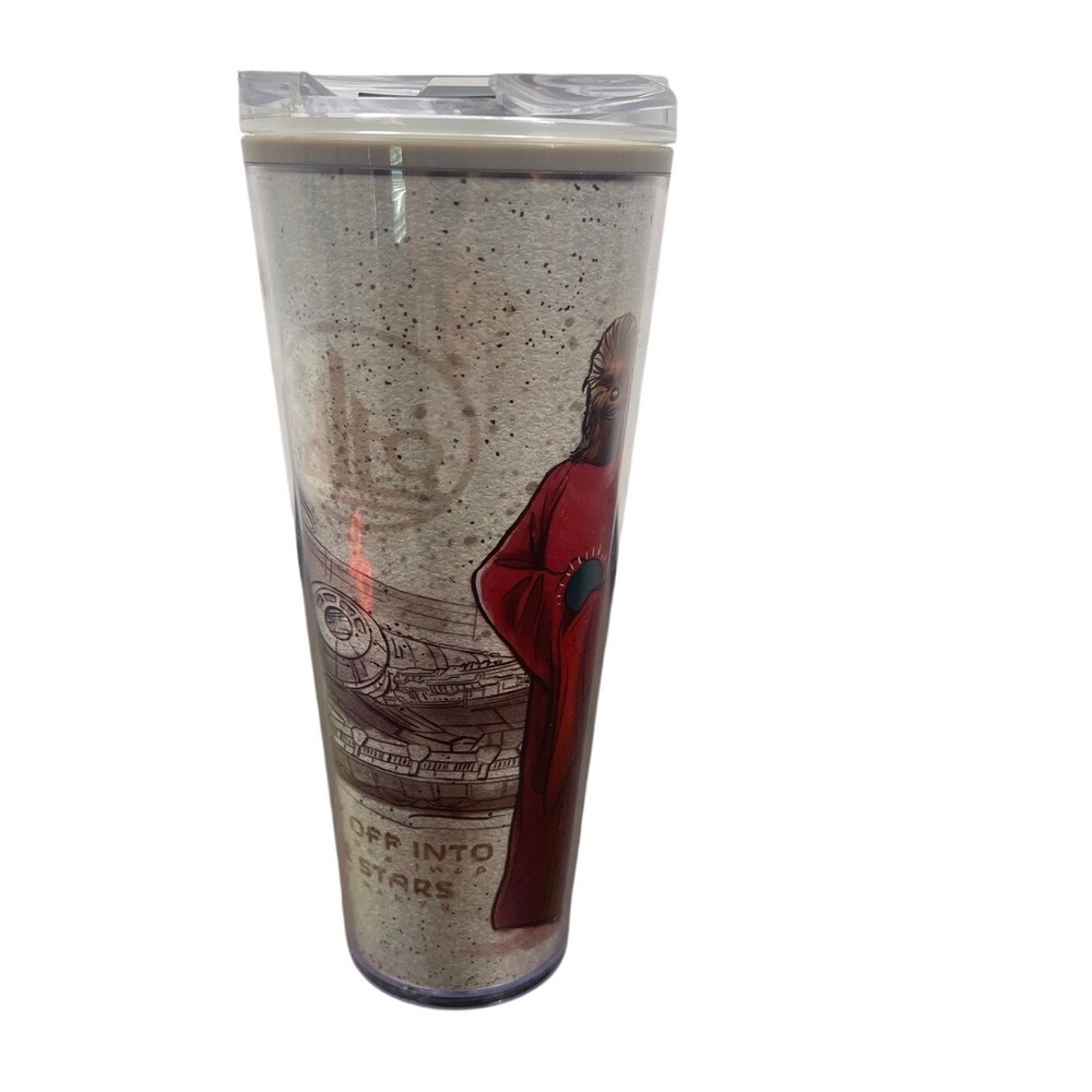 Star Wars Life Day Chewbacca Starbucks Tumbler 24oz Galaxy's Edge Travel Cup Lid